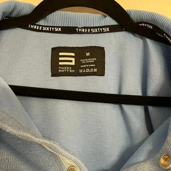 Three six six blue sweater size M - Picture 3 of 4